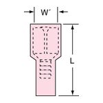 3M MNU18-250DFIK Scotchlok Female Disconnect Fully Nylon Insulated Butted Seam  - Micro Parts &amp; Supplies, Inc.