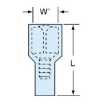 3M MNU14-250DFIK Scotchlok Female Disconnect Fully Nylon Insulated Butted Seam  - Micro Parts &amp; Supplies, Inc.