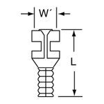 3M MU18-187DFK Scotchlok Female Disconnect Non-Insulated Butted Seam  - Micro Parts &amp; Supplies, Inc.