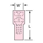 3M MNU18-187DFIK Scotchlok Female Disconnect Fully Nylon Insulated Butted Seam  - Micro Parts &amp; Supplies, Inc.