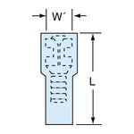 3M MNU14-187DFIK Scotchlok Female Disconnect Fully Nylon Insulated Butted Seam  - Micro Parts &amp; Supplies, Inc.