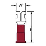 3M MNG18-187DFK Scotchlok Female Disconnect Nylon Insulated w/Insulation Grip  - Micro Parts &amp; Supplies, Inc.