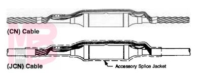3M Molded Rubber Splice 5451-CI-2A  CN and JCN Cable  5 - 35 kV  1 per case