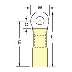 3M MH10-8RK Scotchlok Ring Tongue Heat Shrink Brazed Seam  - Micro Parts &amp; Supplies, Inc.