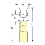 3M MH10-14FLK Scotchlok Locking Fork Heat Shrink Brazed Seam  - Micro Parts &amp; Supplies, Inc.