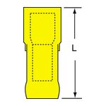 3M MNHU10-250DFIK Scotchlok Female Disconnect Heat Shrink Fully Nylon Insulated Butted Seam  - Micro Parts &amp; Supplies, Inc.