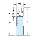 3M MH14-6FLK Scotchlok Locking Fork Heat Shrink Brazed Seam  - Micro Parts &amp; Supplies, Inc.