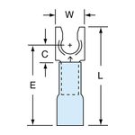 3M MH14-10FLK Scotchlok Locking Fork Heat Shrink Brazed Seam  - Micro Parts &amp; Supplies, Inc.