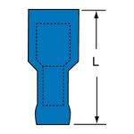 3M MNHU14-250DFIK Scotchlok Female Disconnect Heat Shrink Fully Nylon Insulated Butted Seam  - Micro Parts &amp; Supplies, Inc.