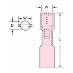 3M MNHU18-250DFIK Scotchlok Female Disconnect Heat Shrink Fully Nylon Insulated Butted Seam  - Micro Parts &amp; Supplies, Inc.