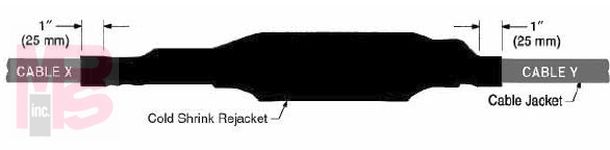 3M Molded Rubber QSII 5451-CI-1A  CN and JCN Cable  25/28 kV  1 per case