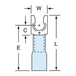 3M MH14-8FLK Scotchlok Locking Fork Heat Shrink Brazed Seam  - Micro Parts &amp; Supplies, Inc.