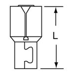 3M MI10-250DFK Scotchlok Female Disconnect Non-Insulated Butted Seam w/Interlocking Barrel  - Micro Parts &amp; Supplies, Inc.