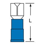 3M MVI14-187DFK Scotchlok Female Disconnect Vinyl Insulated Butted Seam w/Interlocking Barrel  - Micro Parts &amp; Supplies, Inc.