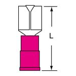 3M MVI18-250DFK Scotchlok Female Disconnect Vinyl Insulated Butted Seam w/Interlocking Barrel  - Micro Parts &amp; Supplies, Inc.