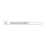 3M Heavy Duty Cable Tie 06206, Weather-Resistant, Black, 8 in, 50 per bag