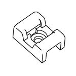 3M 6299 Cable Tie Base Screw Mount Natural/Nylon 0.87 in x 0.62 in - Micro Parts &amp; Supplies, Inc.