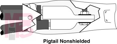 3M 5316 Motor Lead Pigtail Splice 5-8 kV Non-Shielded 8-4 AWG (feeder) 10-4 AWG (motor lead) - Micro Parts &amp; Supplies, Inc.