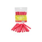 3M Heat Shrink Thin-Wall Flexible Polyolefin Adhesive-Lined Tubing EPS-300-1/2-Red, 1/2 in x 6 in pieces, 14 per bag, 10 per case
