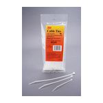 3M Miniature Cable Tie 53168, Natural, 6 in, 100 per bag