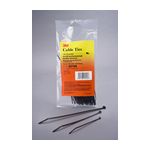 3M Miniature Cable Tie 53169, Weather-Resistant, Black, 6 in, 100 per bag