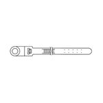 3M Heavy Duty Mounting Cable Tie 06243, 1/4 in Screw, Natural, 15 in, 50 per bag