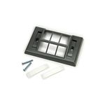 3M 0-00-51115-16129-2 Volition 6 Port Face Plate Bezel System Gray - Micro Parts &amp; Supplies, Inc.