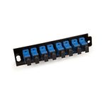 3M 0-00-51115-53611-3 SC SM Plate 8 Port with Couplings Black - Micro Parts &amp; Supplies, Inc.
