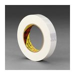 3M Scotch(R) Filament Tape 896 White Kut, 24 in x 60 yd, 1 roll per case