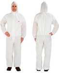 3M Disposable Protective Coverall Safety Work Wear 4515-M-White 20/Case
