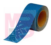 3M Hookit Blue Abrasive Sheet Roll Multi-hole 36198 2.75 in x 13 y600 4 boxes per case