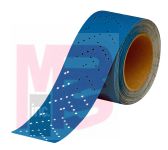 3M Hookit Blue Abrasive Sheet Roll Multi-hole 36198 2.75 in x 13 y600 4 boxes per case