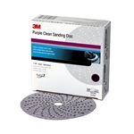 3M Purple Clean Sanding Hookit(TM) Disc, 01820, 6 in, P80E, 50 discs per box, 4 boxes per case