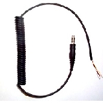 3M Peltor(TM) Headset Curly Cable Downlead with 4-Pole Molded Plug ML1A, 1 ea/cs